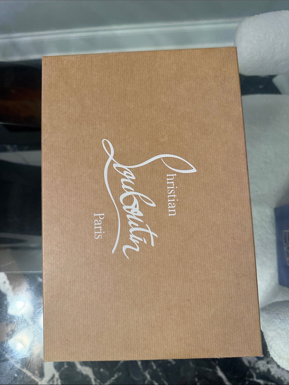 Christian Louboutin Brown Shoe Box with White Logo